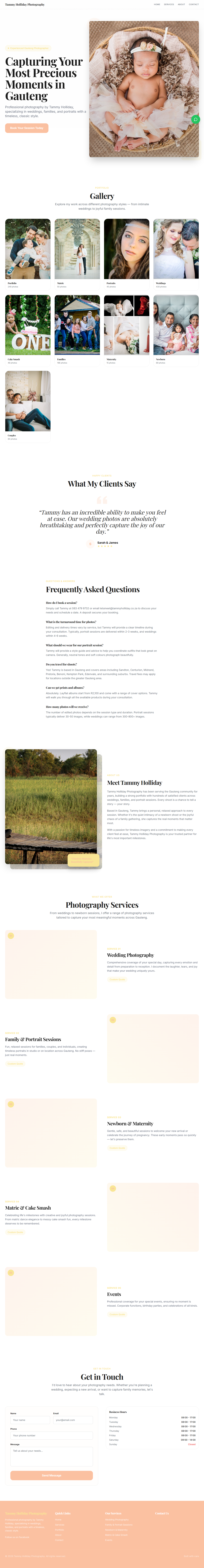 Photography Studio website preview