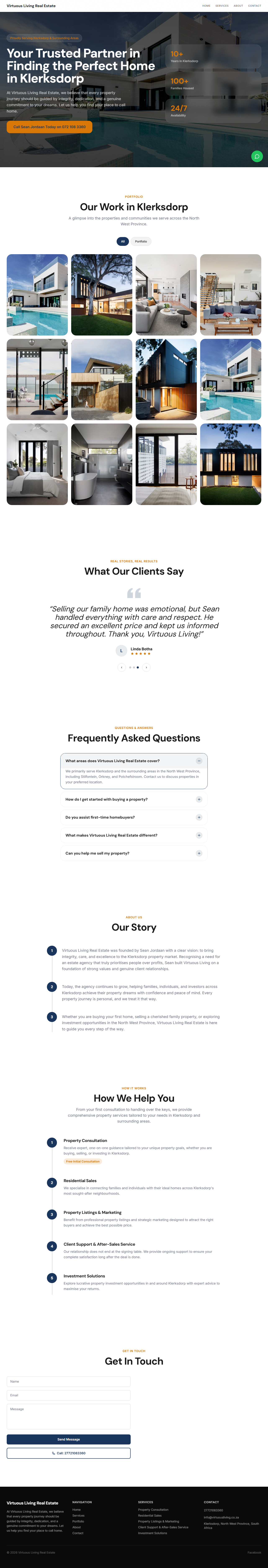 Real Estate Agency website preview
